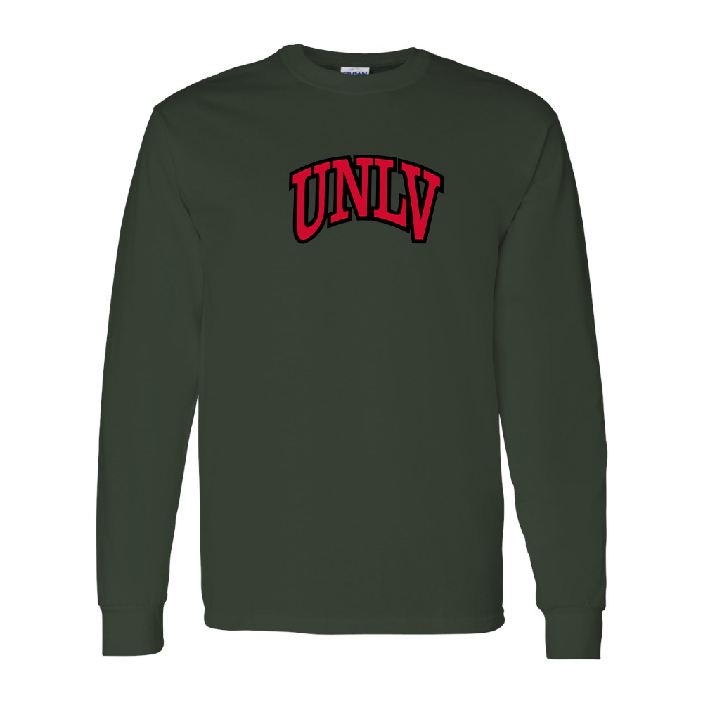 Men's UNLV Rebels Gildan Heavy Cotton Long Sleeve T-Shirt
